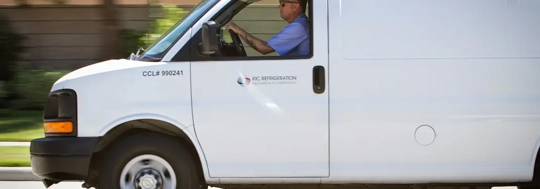 KIC Refrigeration service vehicle serving Faribault area